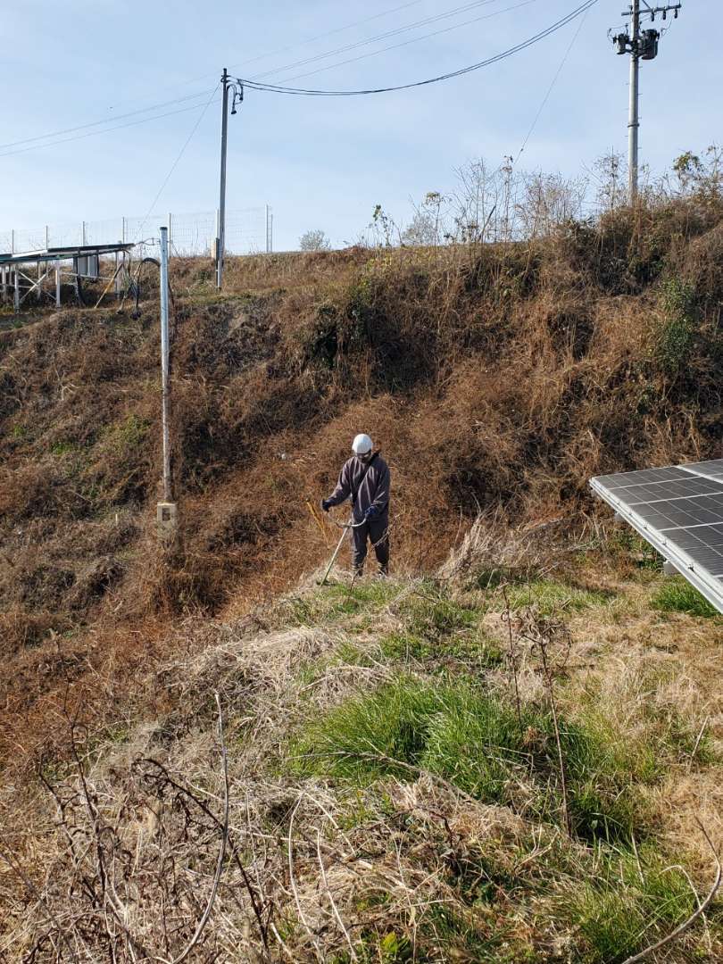 掛川市S様太陽光メンテナンス業務